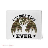 Best Buckin Dad Ever Deer Hunting Fathers Day Manley Mousepad thumb 0