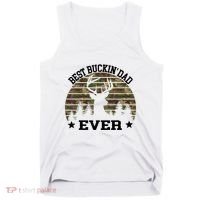 Best Buckin Dad Ever Deer Hunting Fathers Day Manley Tank Top thumb 0
