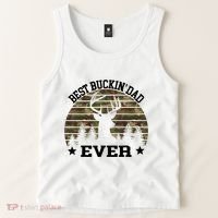 Best Buckin Dad Ever Deer Hunting Fathers Day Manley Tank Top thumb 2