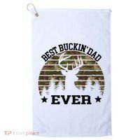 Best Buckin Dad Ever Deer Hunting Fathers Day Manley Golf Towel thumb 0