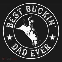Best Buckin Dad Ever Cowboy Bull Riding Rodeo Sweatshirt thumb 3