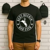 Best Buckin Dad Ever Cowboy Bull Riding Rodeo T-Shirt thumb 6