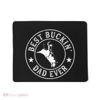 Best Buckin Dad Ever Cowboy Bull Riding Rodeo Mousepad thumb 0