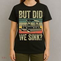 Boating But Did We Sink Funny Pontoon Boat Captain T-Shirt thumb 4