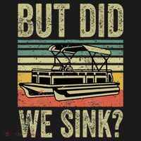 Boating But Did We Sink Funny Pontoon Boat Captain Ornament thumb 1