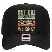 Boating But Did We Sink Funny Pontoon Boat Captain Hat thumb 0