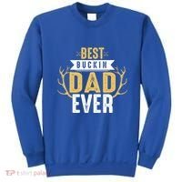 Best Buckin Dad Ever Hunting Hunter Life Adventure Nature Funny Gift Sweatshirt thumb 0