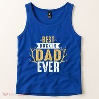Best Buckin Dad Ever Hunting Hunter Life Adventure Nature Funny Gift Tank Top thumb 2