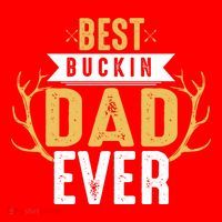 Best Buckin Dad Ever Hunting Hunter Life Adventure Nature Funny Gift Santa Hat thumb 1