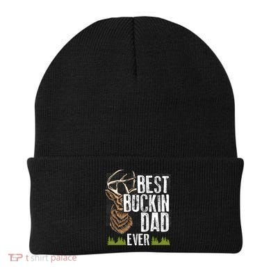 Best Buckin Dad Ever Deer Hunting Bucking Father Gift Beanie