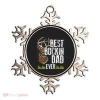 Best Buckin Dad Ever Deer Hunting Bucking Father Gift Ornament thumb 0