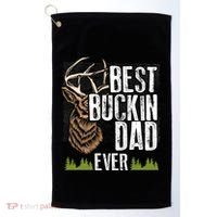 Best Buckin Dad Ever Deer Hunting Bucking Father Gift Golf Towel thumb 0