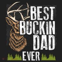 Best Buckin Dad Ever Deer Hunting Bucking Father Gift Golf Towel thumb 3