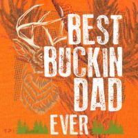 Best Buckin Dad Ever Deer Hunting Bucking Father Gift Kati Licensed 12" Camo Cuffed Beanie thumb 2