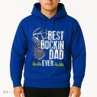 Best Buckin Dad Ever Deer Hunting Bucking Father Gift Hoodie thumb 2