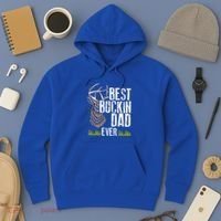 Best Buckin Dad Ever Deer Hunting Bucking Father Gift Hoodie thumb 3