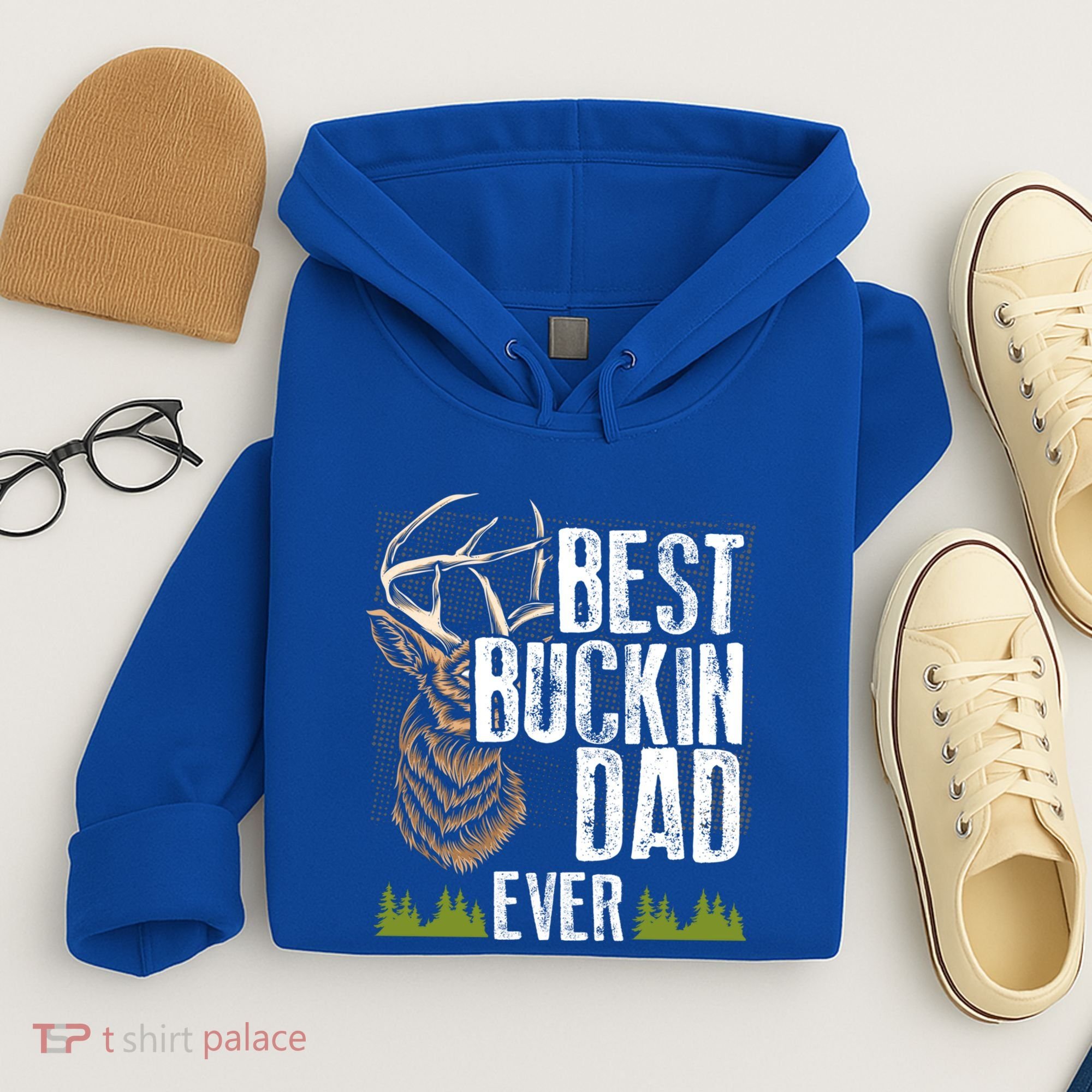 Best Buckin Dad Ever Deer Hunting Bucking Father Gift Hoodie