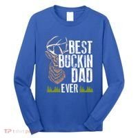 Best Buckin Dad Ever Deer Hunting Bucking Father Gift Long Sleeve Shirt thumb 0