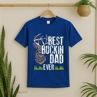 Best Buckin Dad Ever Deer Hunting Bucking Father Gift T-Shirt thumb 2