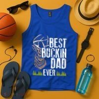 Best Buckin Dad Ever Deer Hunting Bucking Father Gift Tank Top thumb 4