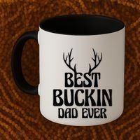 Best Buckin Dad Ever Father Dad Fathers Day Gift Coffee Mug thumb 2