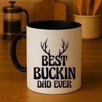 Best Buckin Dad Ever Father Dad Fathers Day Gift Coffee Mug thumb 4