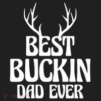 Best Buckin Dad Ever Father Dad Fathers Day Gift Golf Towel thumb 3