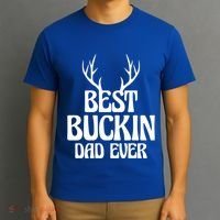 Best Buckin Dad Ever Father Dad Fathers Day Gift T-Shirt thumb 3
