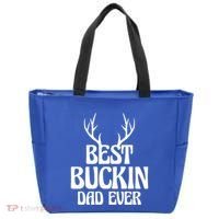 Best Buckin Dad Ever Father Dad Fathers Day Gift Tote Bag thumb 0