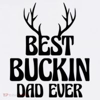 Best Buckin Dad Ever Father Dad Fathers Day Gift Garment-Dyed Sweatshirt thumb 2