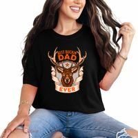 Best Buckin Dad Ever Funny Deer Hunter Buck Hunting Great Gift Comfort Colors T-Shirt thumb 0