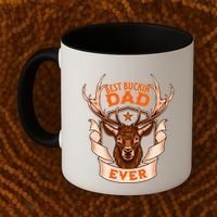 Best Buckin Dad Ever Funny Deer Hunter Buck Hunting Great Gift Coffee Mug thumb 2