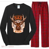 Best Buckin Dad Ever Funny Deer Hunter Buck Hunting Great Gift Long Sleeve Pajama Set thumb 0