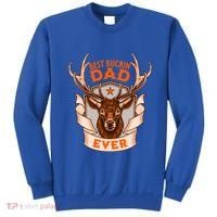 Best Buckin Dad Ever Funny Deer Hunter Buck Hunting Great Gift Sweatshirt thumb 0