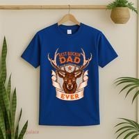 Best Buckin Dad Ever Funny Deer Hunter Buck Hunting Great Gift T-Shirt thumb 2