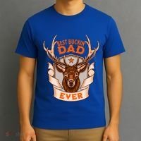 Best Buckin Dad Ever Funny Deer Hunter Buck Hunting Great Gift T-Shirt thumb 3