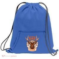Best Buckin Dad Ever Funny Deer Hunter Buck Hunting Great Gift Sweatshirt Cinch Pack Bag thumb 0