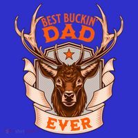 Best Buckin Dad Ever Funny Deer Hunter Buck Hunting Great Gift Coaster thumb 2
