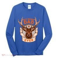 Best Buckin Dad Ever Funny Deer Hunter Buck Hunting Great Gift Tall Long Sleeve Shirt thumb 0