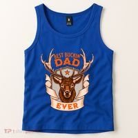 Best Buckin Dad Ever Funny Deer Hunter Buck Hunting Great Gift Tank Top thumb 2