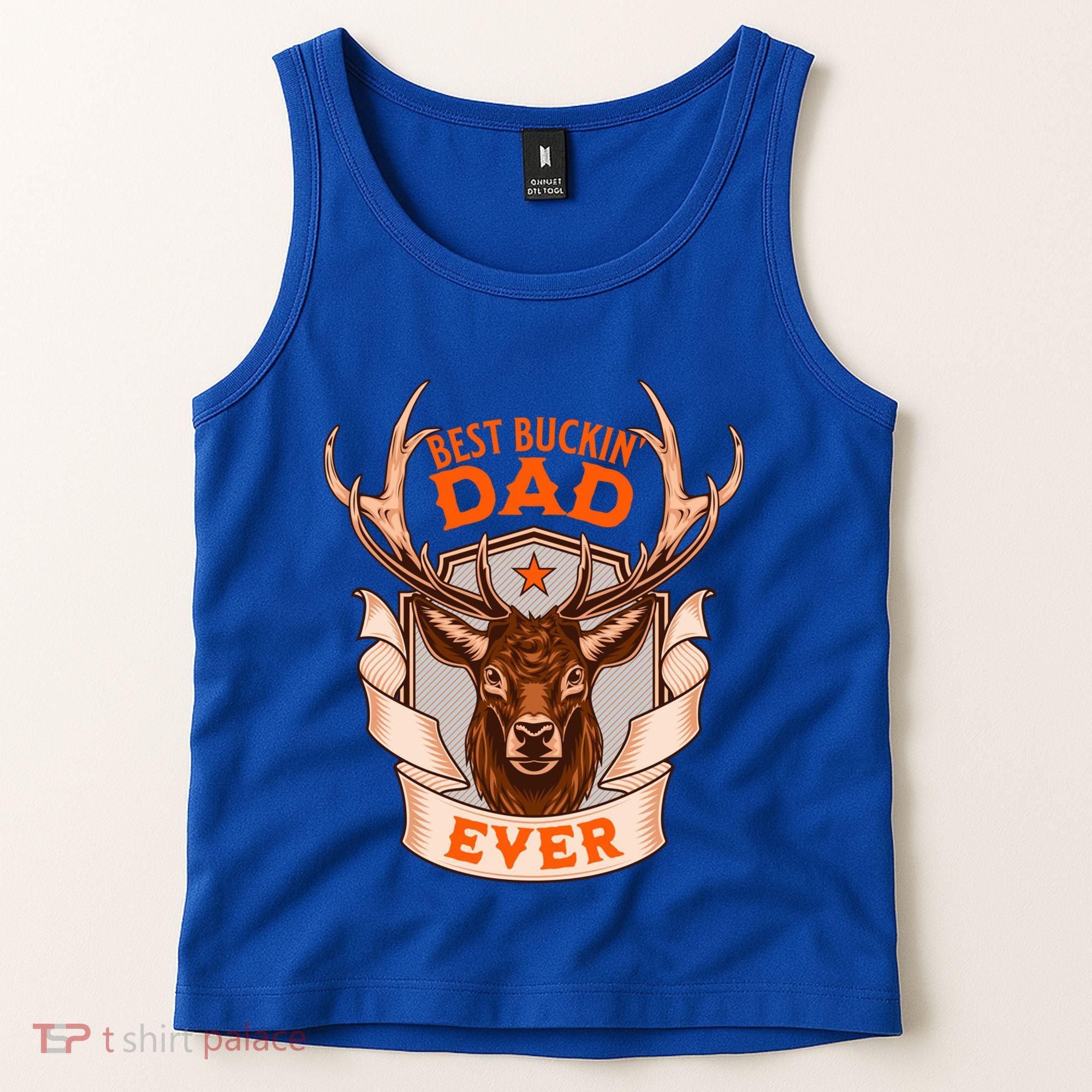 Best Buckin Dad Ever Funny Deer Hunter Buck Hunting Great Gift Tank Top
