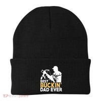 Best Buckin Dad Ever Gift Deer Hunting Funny Hunting Meaningful Gift Beanie thumb 0