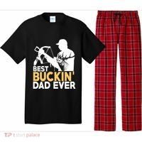 Best Buckin Dad Ever Gift Deer Hunting Funny Hunting Meaningful Gift Pajama Set thumb 0