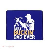 Best Buckin Dad Ever Gift Deer Hunting Funny Hunting Meaningful Gift Mousepad thumb 0