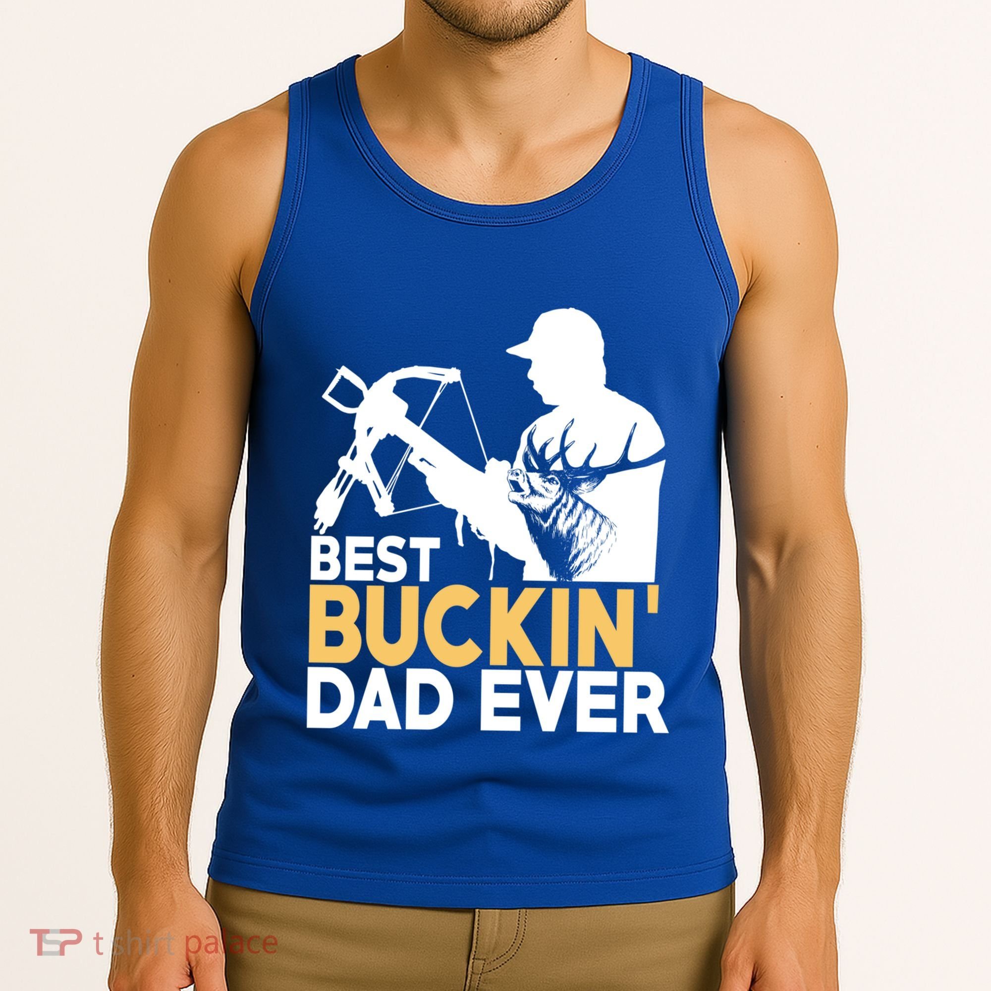Best Buckin Dad Ever Gift Deer Hunting Funny Hunting Meaningful Gift Tank Top