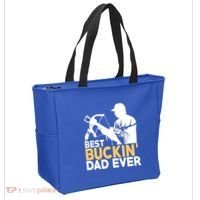 Best Buckin Dad Ever Gift Deer Hunting Funny Hunting Meaningful Gift Tote Bag thumb 2