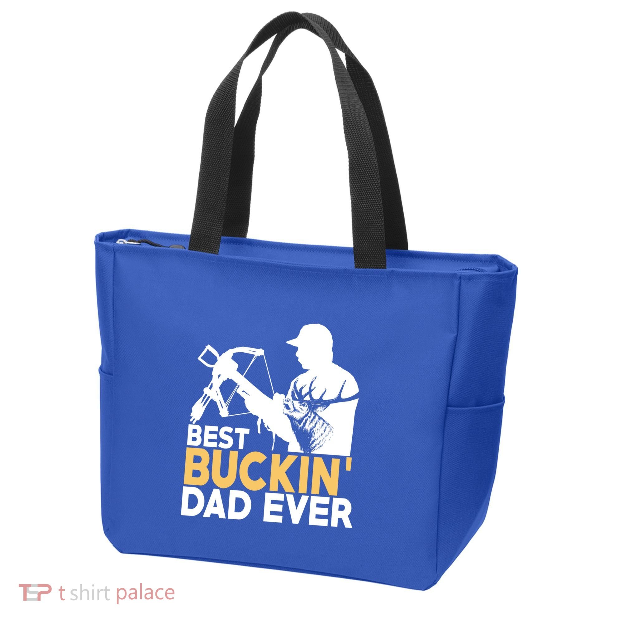 Best Buckin Dad Ever Gift Deer Hunting Funny Hunting Meaningful Gift Tote Bag