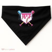 Baseball Base Drip Ice Cream Sports Fan USA-Made Doggie Bandana thumb 0