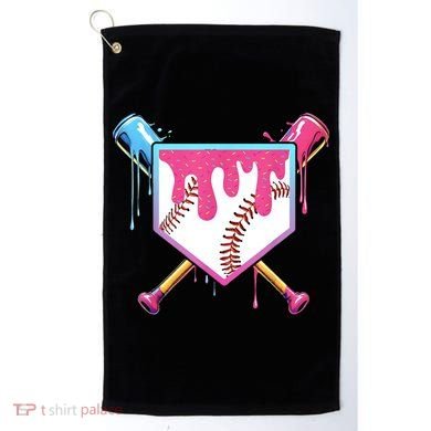 Baseball Base Drip Ice Cream Sports Fan Golf Towel