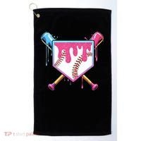 Baseball Base Drip Ice Cream Sports Fan Golf Towel thumb 0